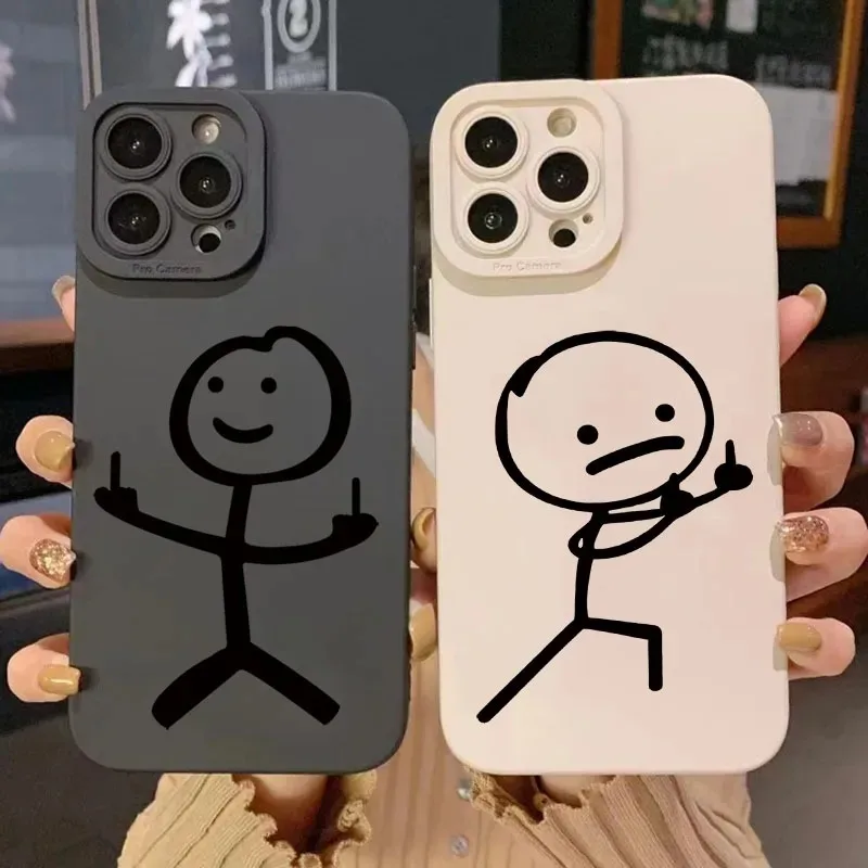 Apple Iphone 15 - Casing HP Silikon Matte Motif Kartun