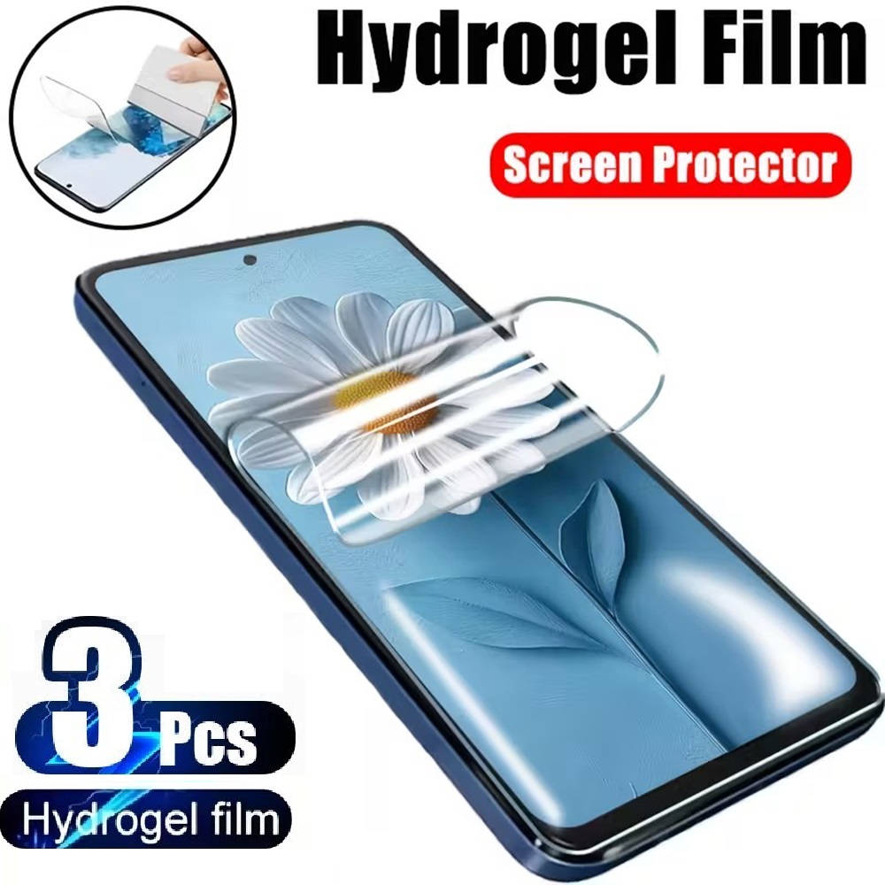 Xiaomi Redmi Note 14 - 3 Buah Film Hidrogel Penutup Penuh