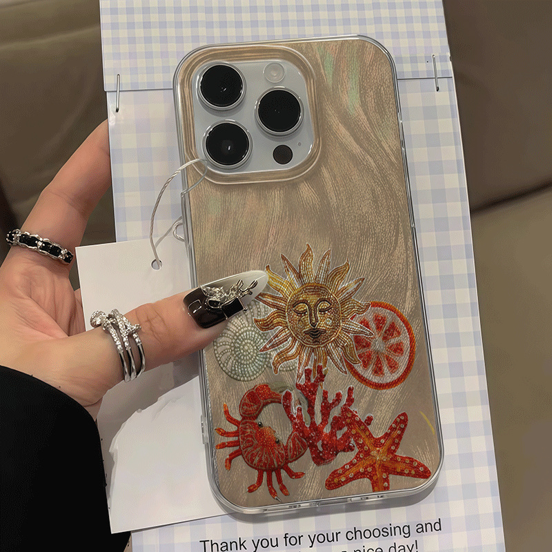 Xiaomi Redmi Note 14 - Pelindung Kamera Casing Ponsel Motif Kepiting