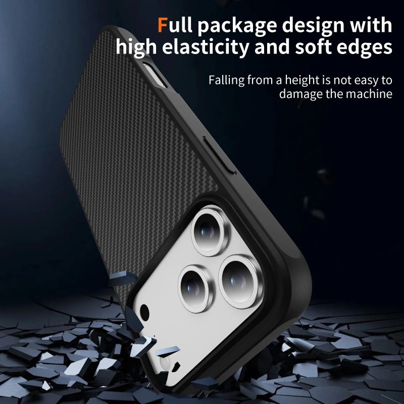 Casing Tekstur Serat Karbon Me - Apple Iphone 15 Pro Max ulasan dan harga