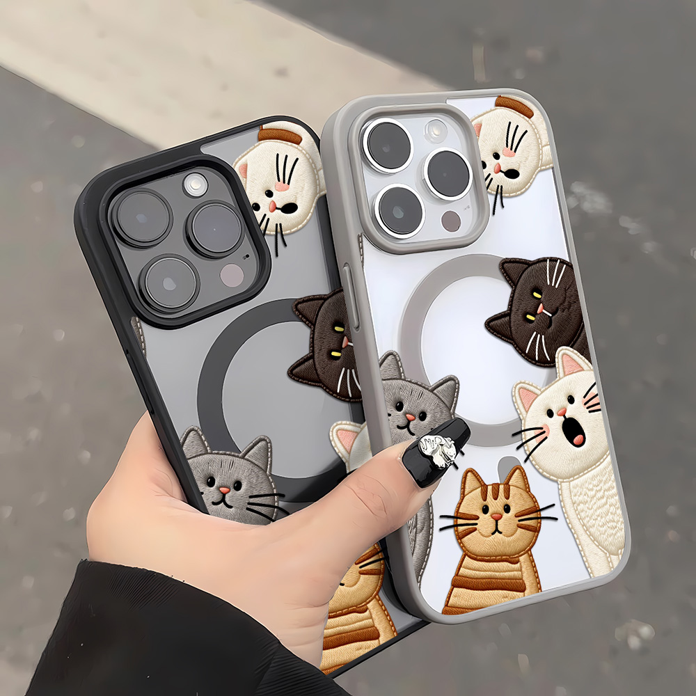 Casing HP Kucing Bordir Imitas - Apple Iphone 15 ulasan dan harga