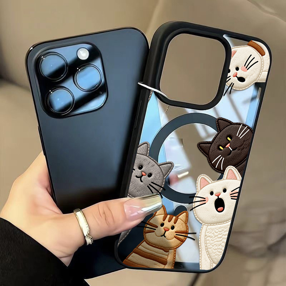 Casing HP Kucing Bordir Imitas - Apple Iphone 15 ulasan dan harga